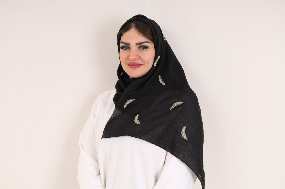 [24661-2] طرحة بوال ريش نثر كامل صفا