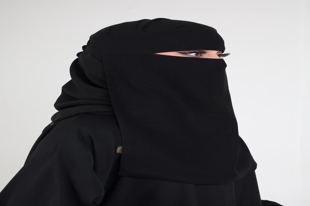 [471] نقاب خيشة مفتوح ربطة