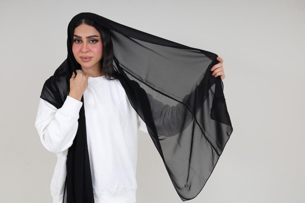 [287] طرحة امواج وبلاتين سهر