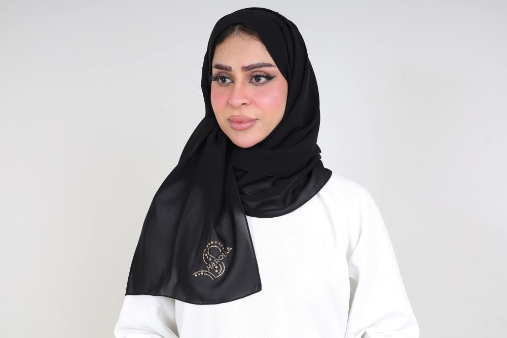 [2851] طرحة توقيع كرستال نجيبة