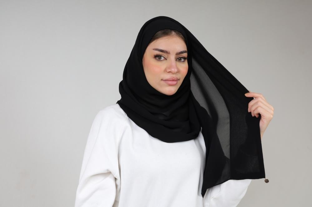 [2741] طرحة قطن مبطن سعودي كفسة رماس